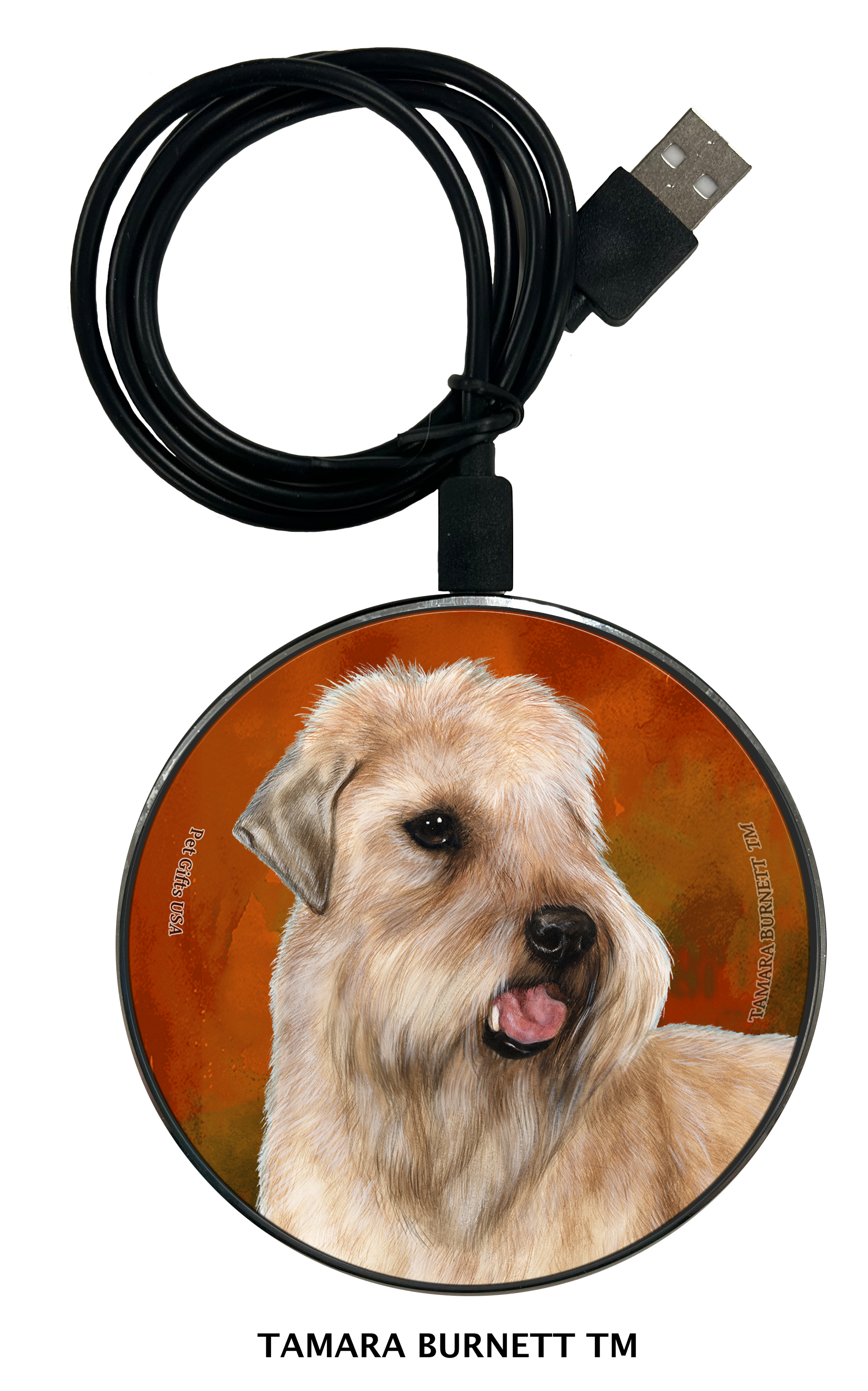 Soft Coated Wheaten Show Cut - Zoomies Phone Charger image